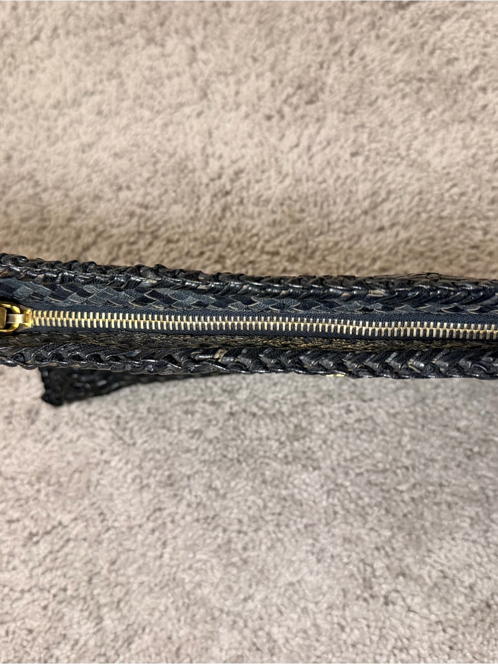 Prada Black Woven Madras Woven Clutch - Picture 6 of 12